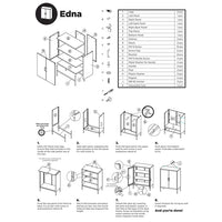Edna Contemporary Metal Locker - Biscotti - Humble & Grand Homestore