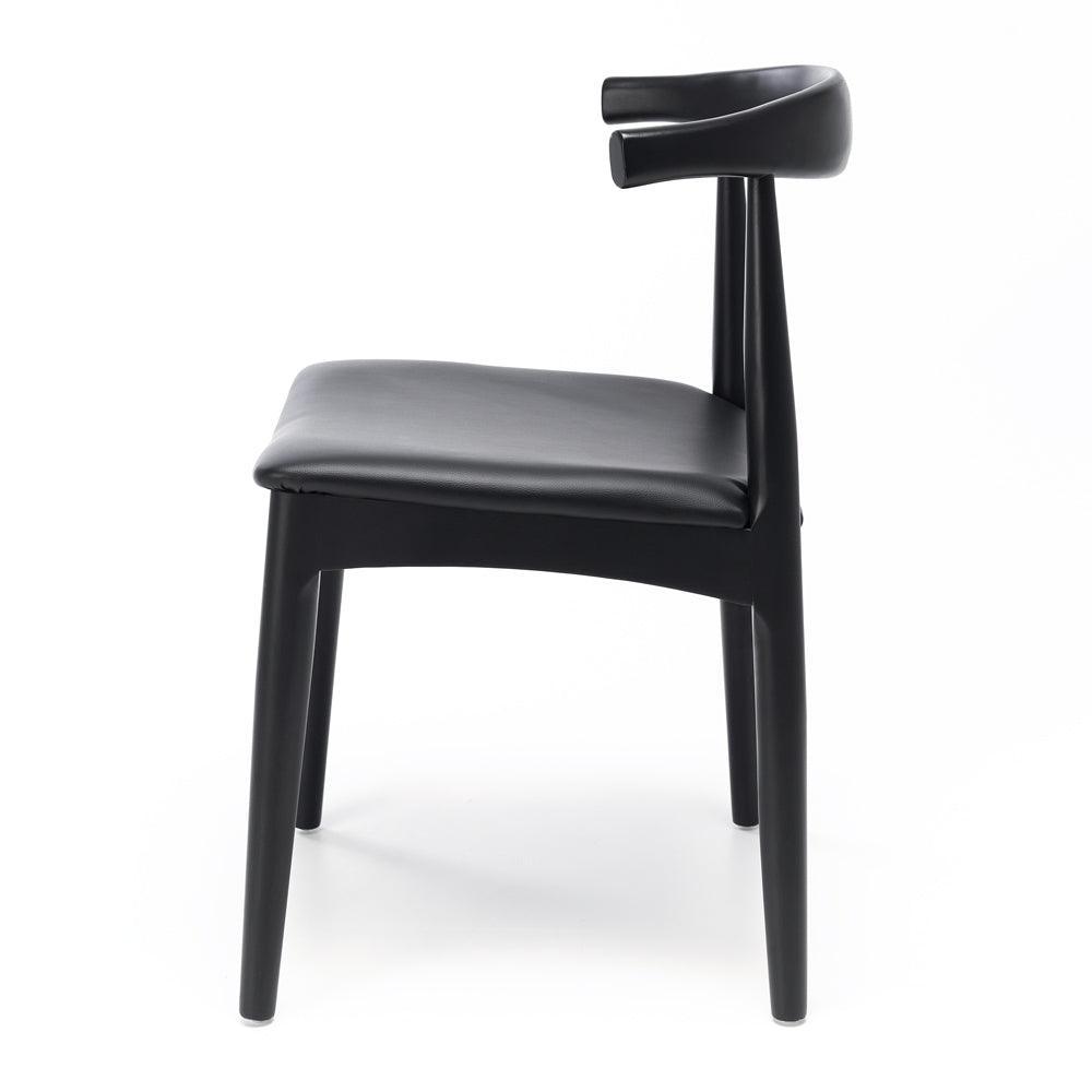 Elbow Dining Chair - Black - Humble & Grand Homestore