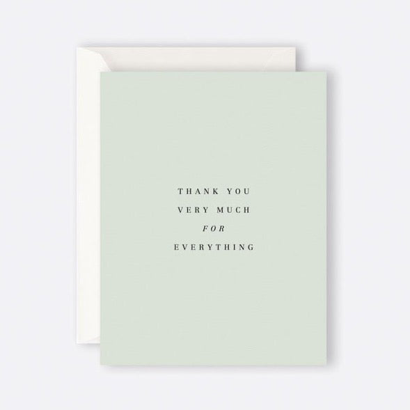 Card - Thank You Very Much For Everything