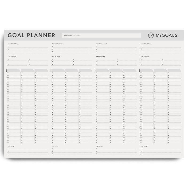Goal Wall Planner - White - Humble & Grand Homestore
