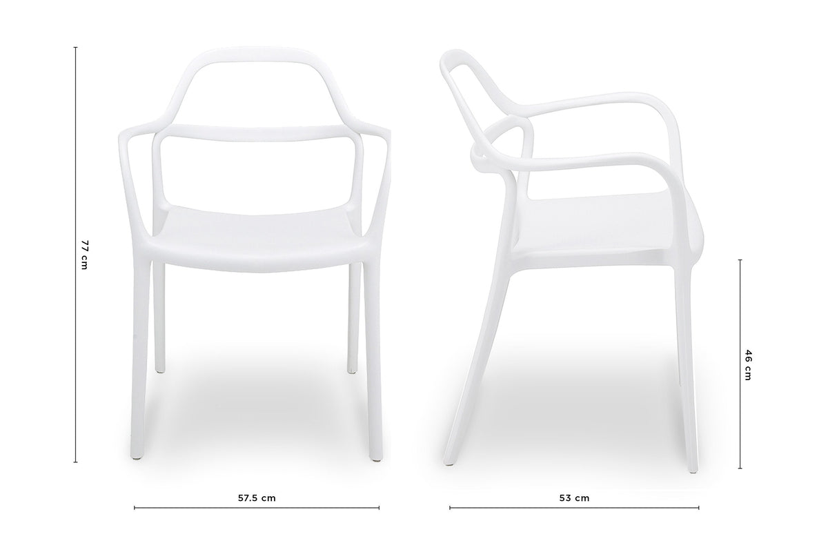 Harakeke Outdoor Chair – White