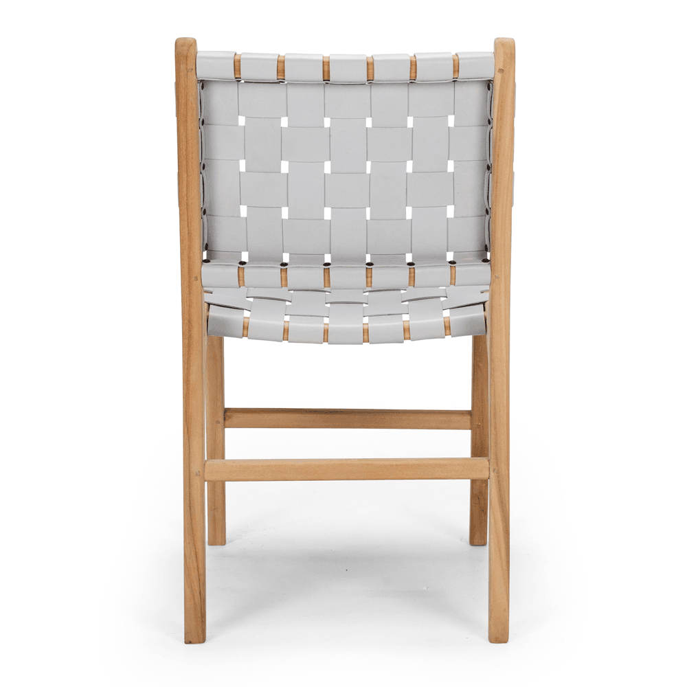 Indo Woven Dining Chair - Duck Egg - Humble & Grand Homestore