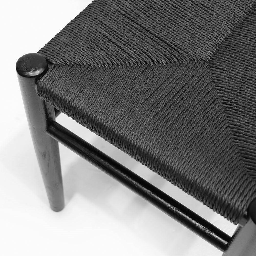Joffre Bench - Black 150cm - Humble & Grand Homestore