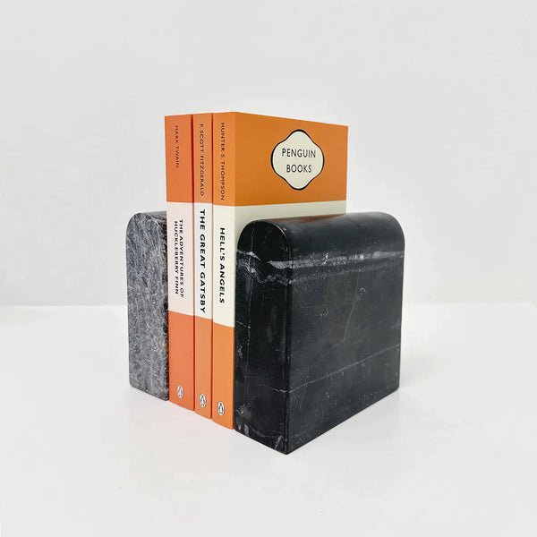 Marble Bookend Short - Grey - Humble & Grand Homestore