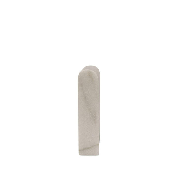 Marble Bookend Tall - White - Humble & Grand Homestore