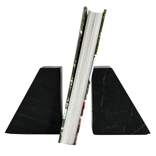 Marble Bookends Pair - Black - Humble & Grand Homestore