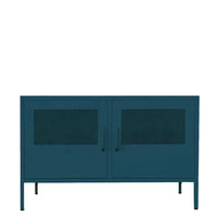Marvin Contemporary Metal Locker - Sea Blue - Humble & Grand Homestore