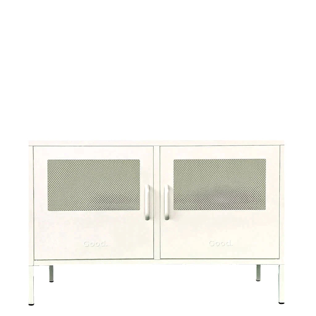 Marvin Contemporary Metal Locker - White - Humble & Grand Homestore