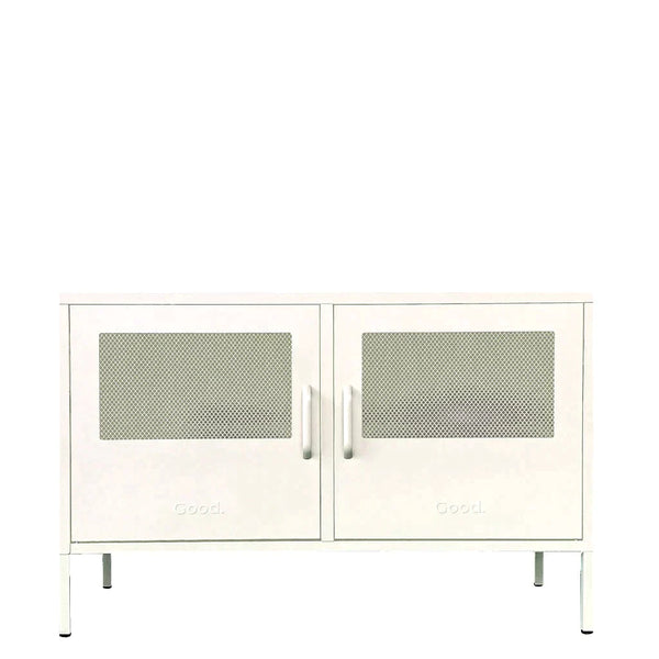 Marvin Contemporary Metal Locker - White - Humble & Grand Homestore