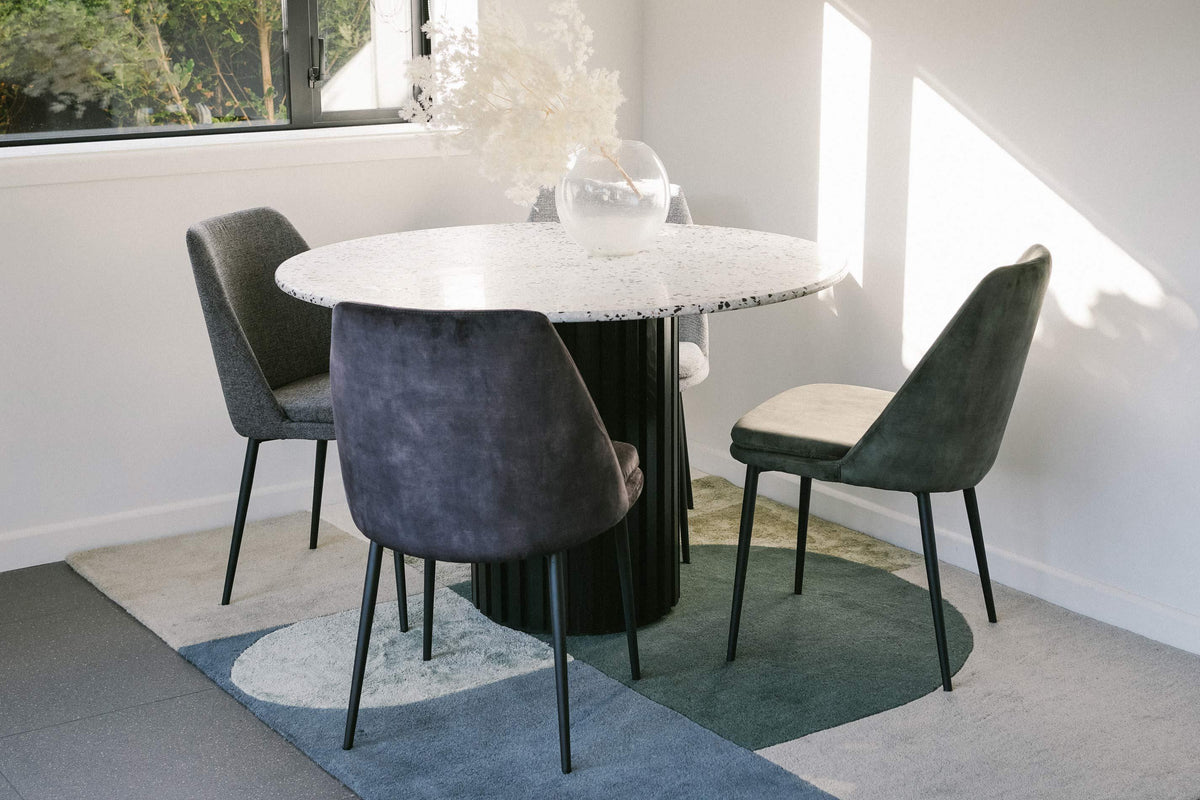 Mia Dining Chair - Velvet Anthracite - Humble & Grand Homestore