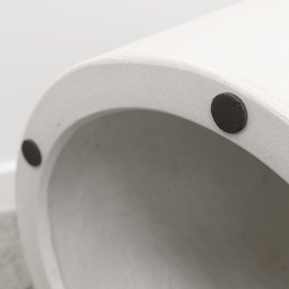 Mushroom Concrete Side Table / Stool - White - Humble & Grand Homestore