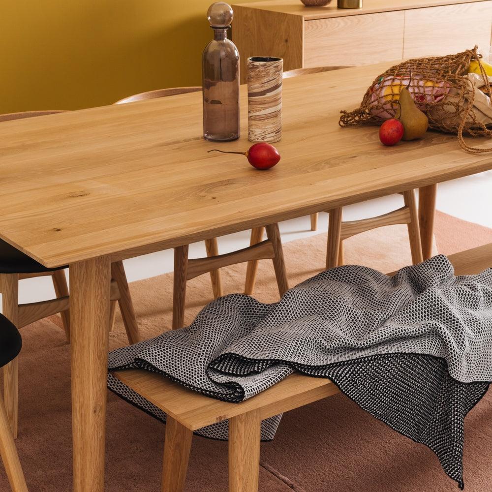 Nordik Solid Oak Dining Table - Humble & Grand Homestore