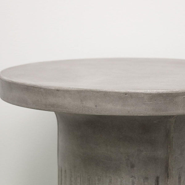 Roma Concrete Side Table - Grey - Humble & Grand Homestore