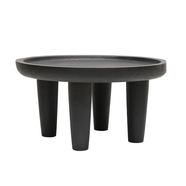 Safari Round Coffee Table - Black - Humble & Grand Homestore
