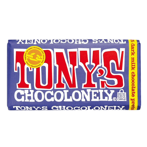 Tony's Dark Milk Pretzel Toffee 42%, 180g Bar - Humble & Grand Homestore