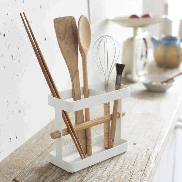 Tosca Kitchen Tool Stand Wide - White - Humble & Grand Homestore