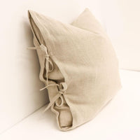 Tully Tie Cushion - Natural - Humble & Grand Homestore