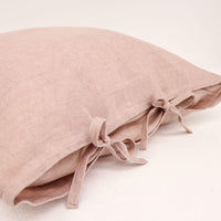 Tully Tie Cushion - Old Pink - Humble & Grand Homestore