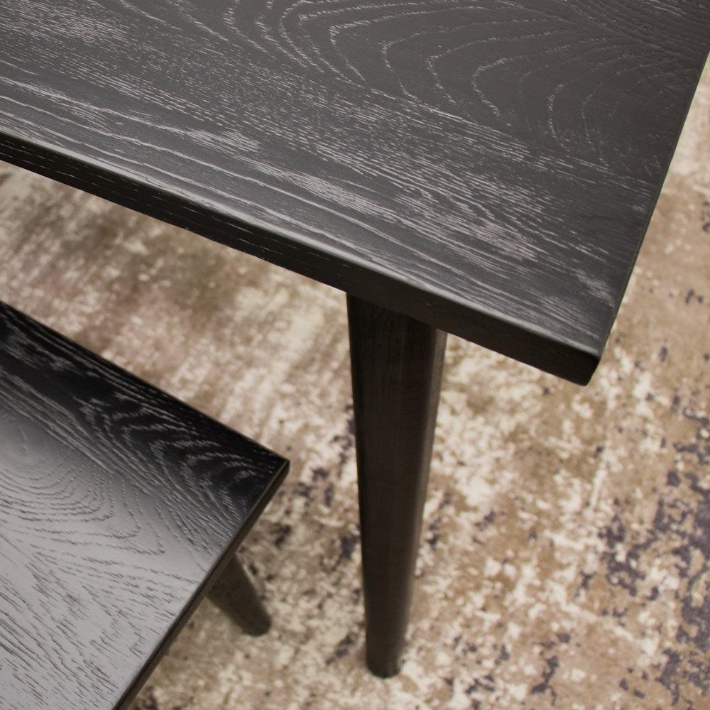 Vaasa Matte Black Dining Table - 150cm - Humble & Grand Homestore