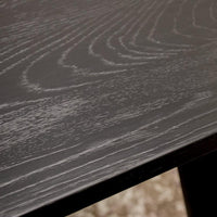 Vaasa Matte Black Dining Table - 220 - Humble & Grand Homestore