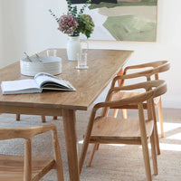 Vaasa Oak Dining Table - 220 - Humble & Grand Homestore