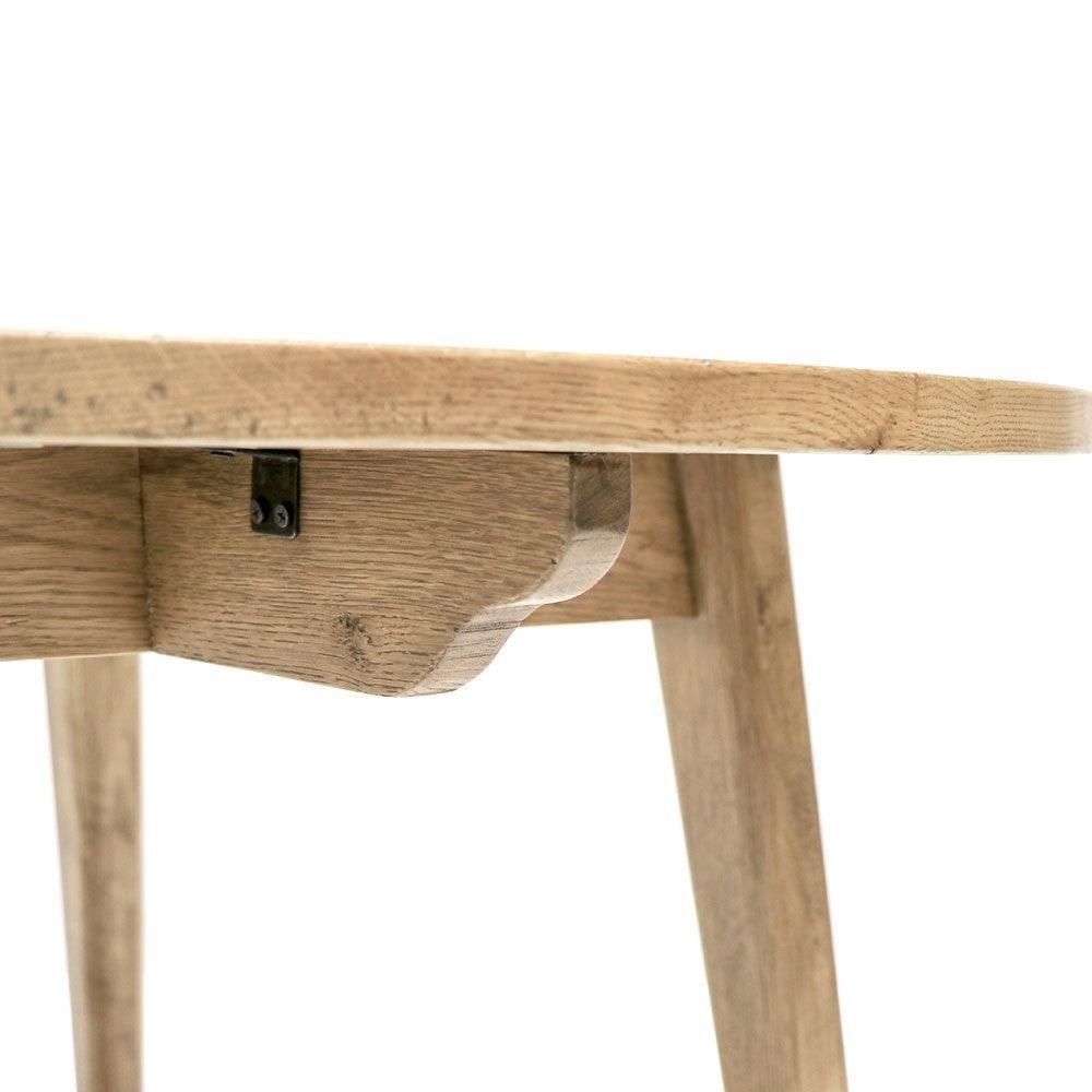 Vaasa Round Oak Dining Table - 120cm - Humble & Grand Homestore