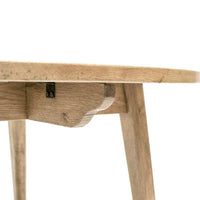 Vaasa Round Oak Dining Table - 150cm - Humble & Grand Homestore
