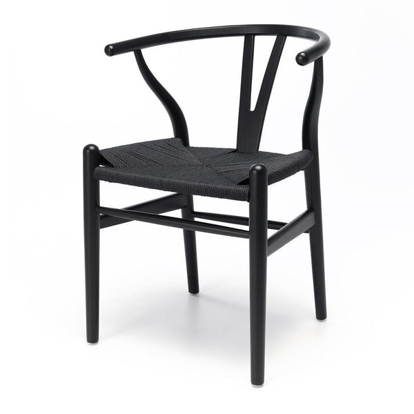 Wishbone Dining Chair - Black - Humble & Grand Homestore