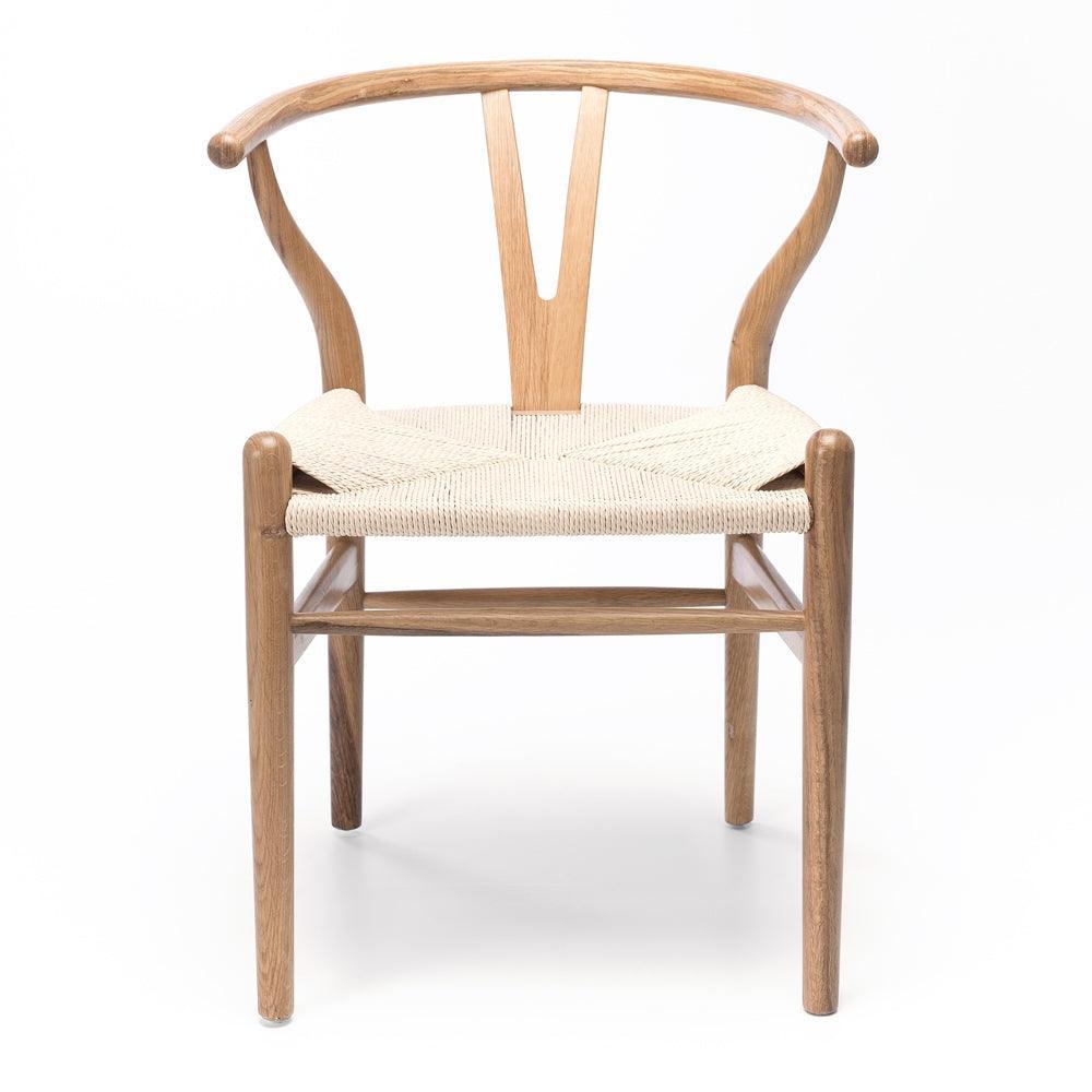 Wishbone Dining Chair - Natural Rope Seat - Humble & Grand Homestore